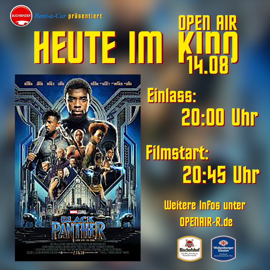 Black Panther am 14.08.19 im Open Air Kino | Open Air Kino Regensburg